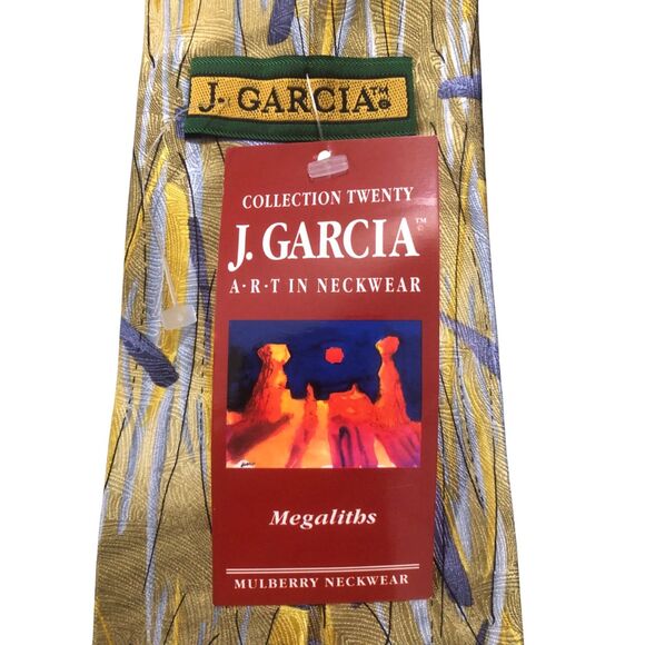 NWT 1996 J. Garcia Silk Tie Magaliths Collection Twenty - Picture 5 of 8